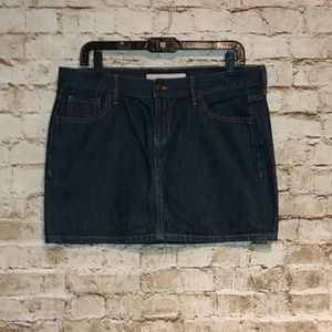 Old Navy Dark Denim Mini Skirt